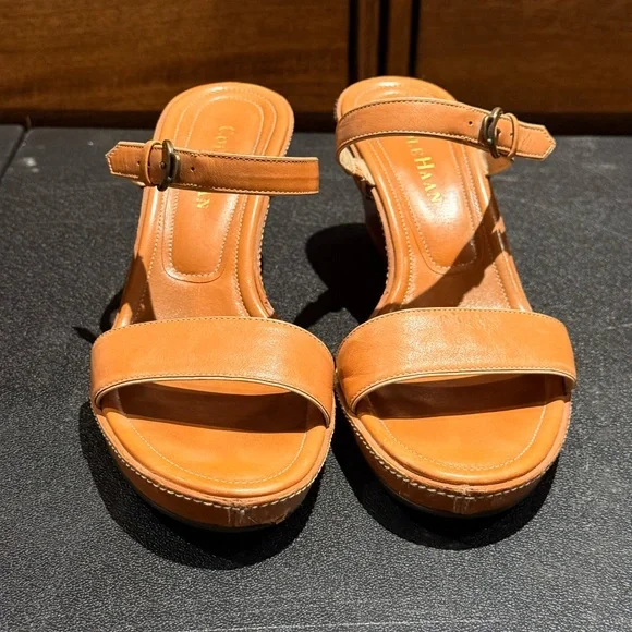 Cole Haan Wedges Slip On Thin Straps - Picture 10 of 12